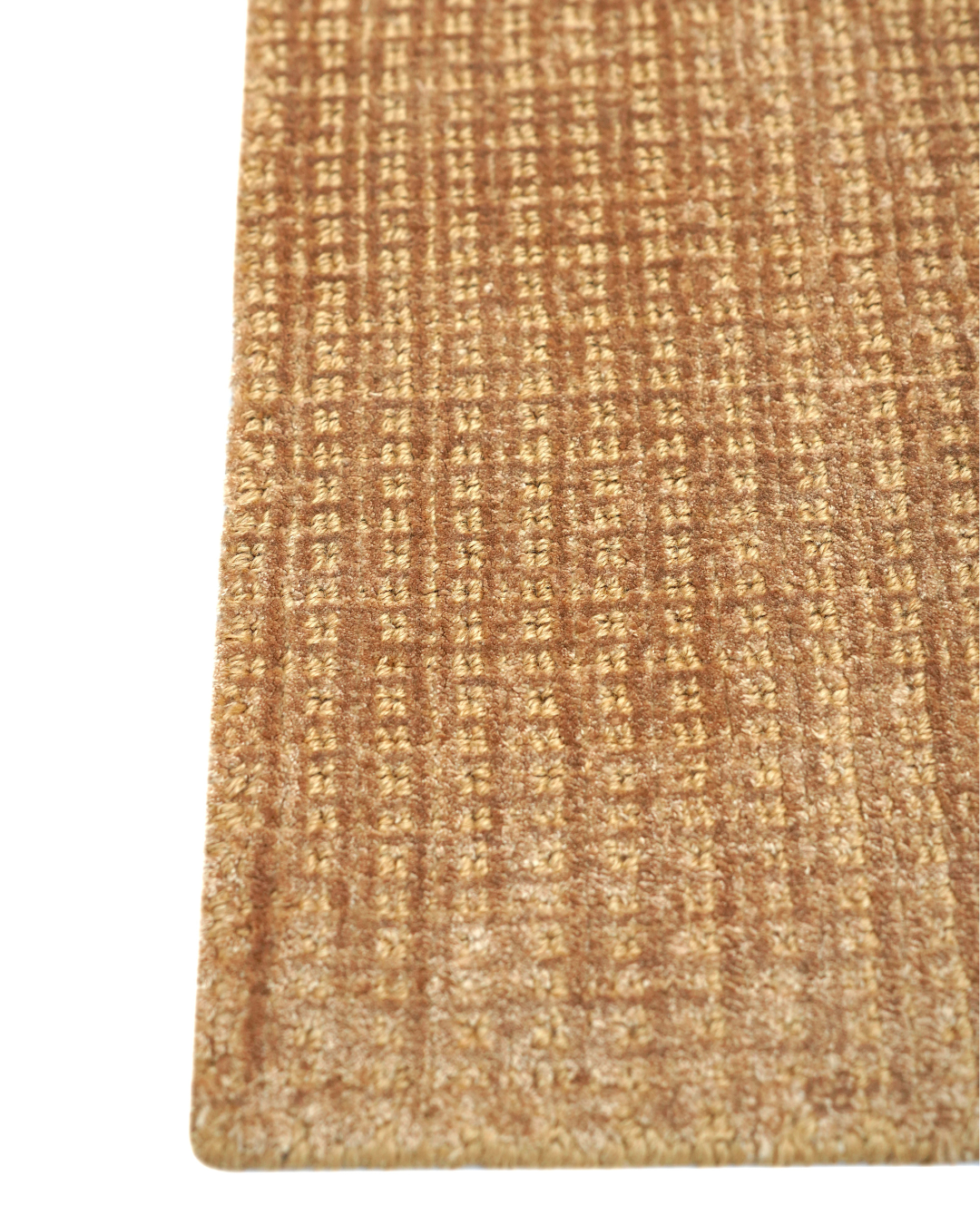 meraki jute silk rug caramel 2