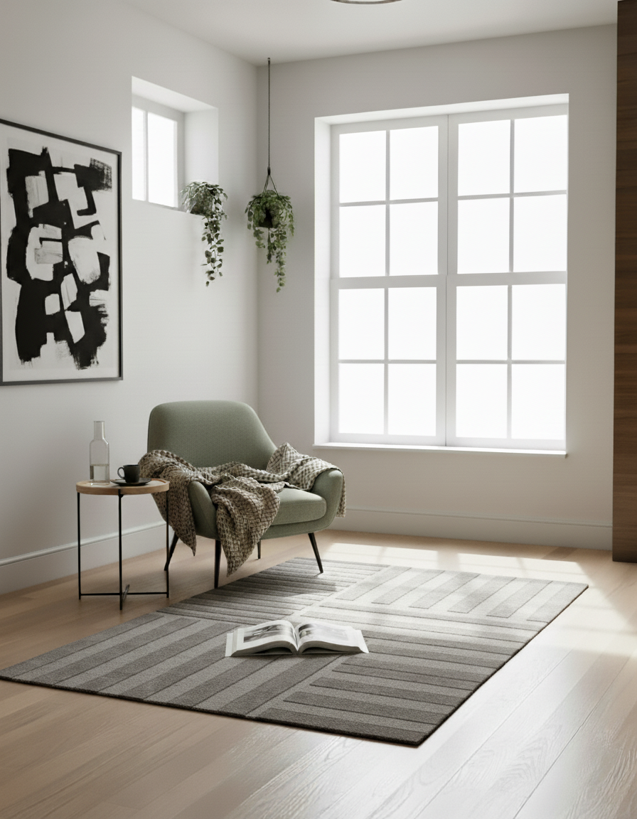Ash Wool Rug