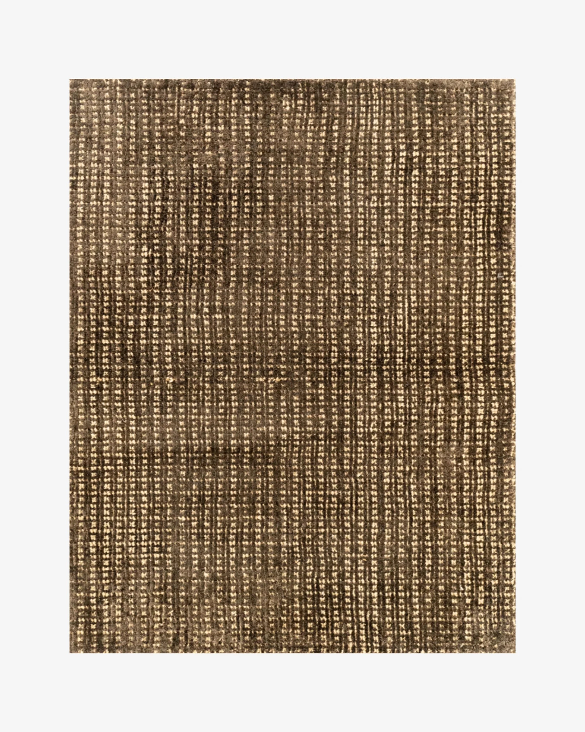 meraki jute silk rug chocolate 1