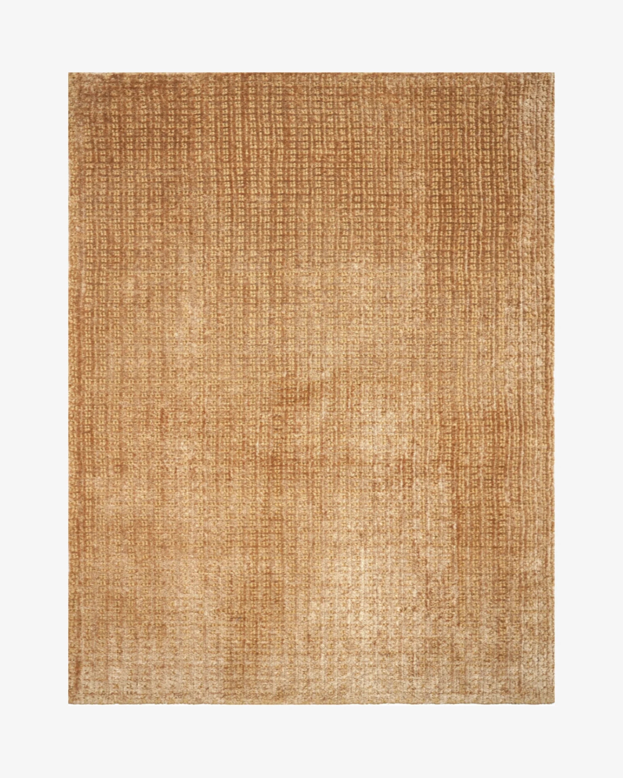 meraki jute silk rug caramel 1