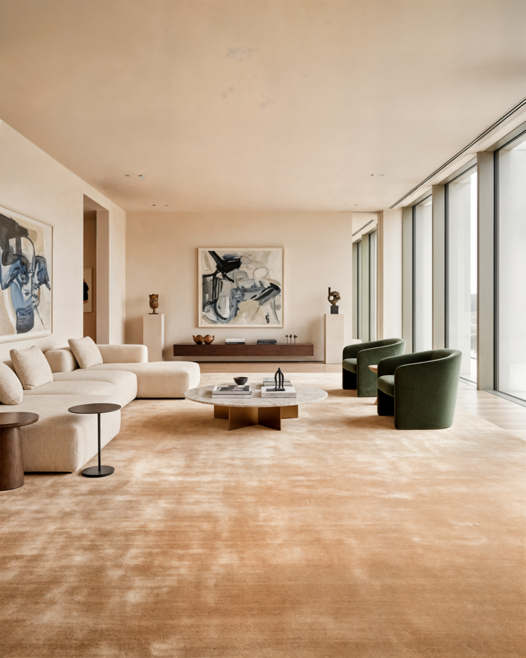 Plush Wool Rug / Camel