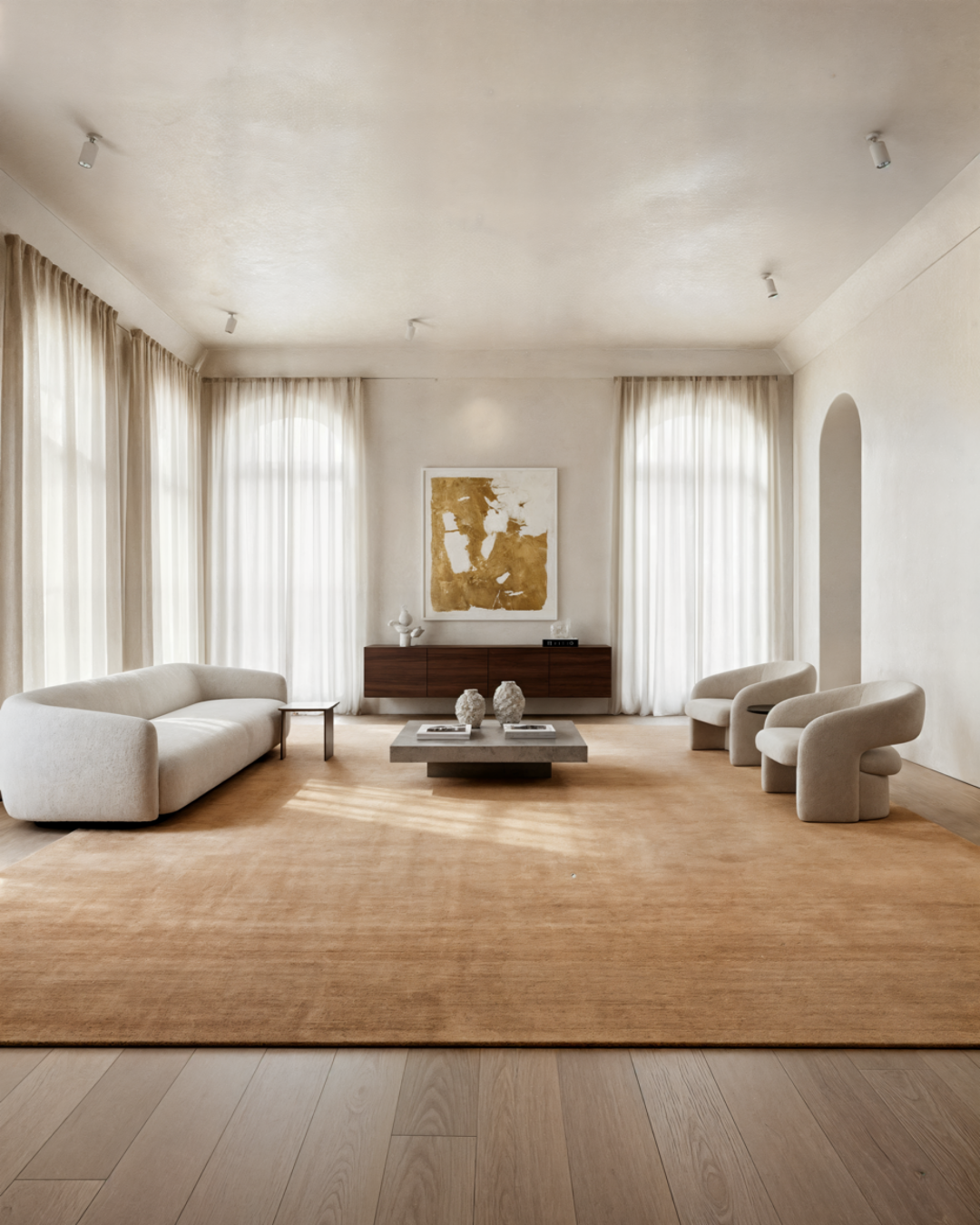 Plush Wool Rug / Camel
