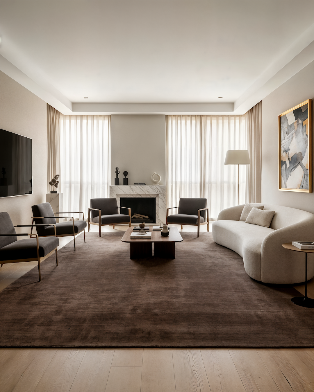 Plush Wool Rug / Chocolate