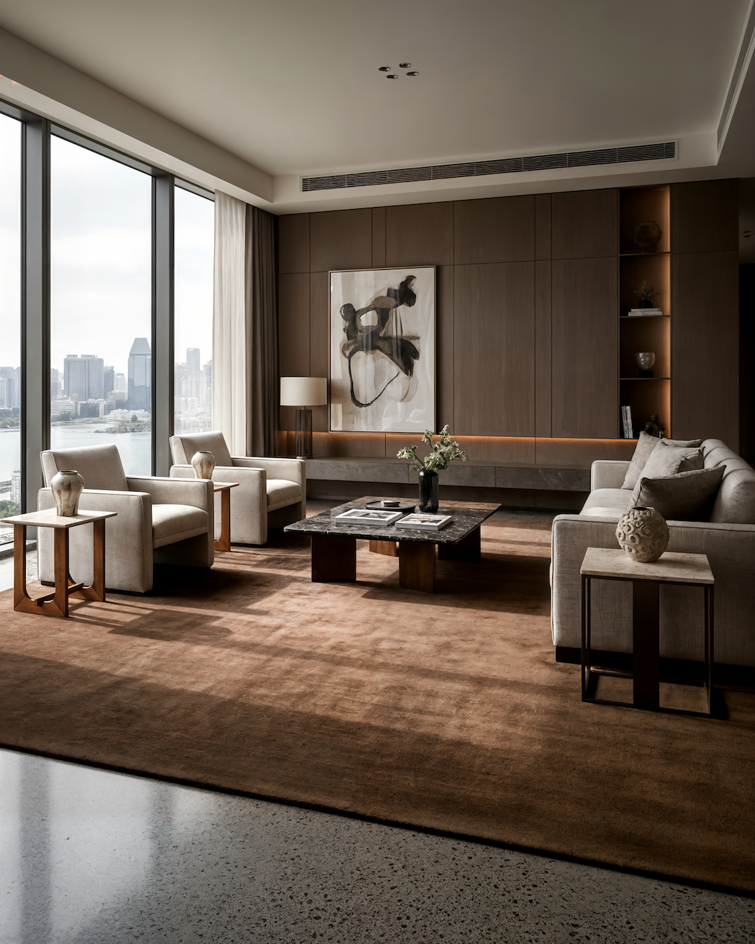 Plush Wool Rug / Chocolate