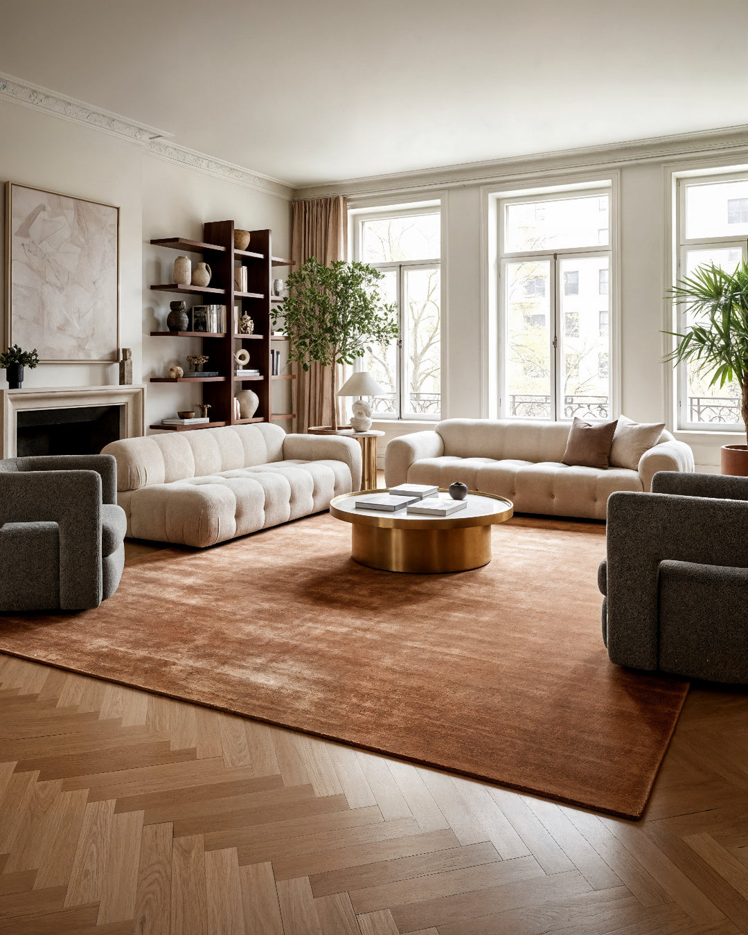 Plush Wool Rug / Copper