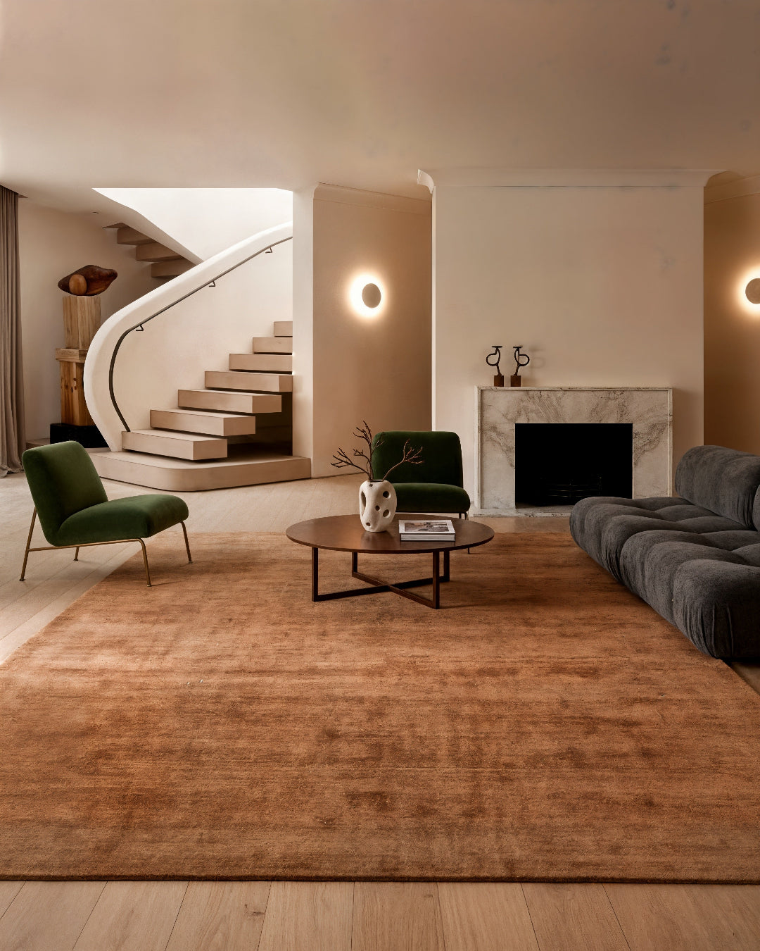 Plush Wool Rug / Copper