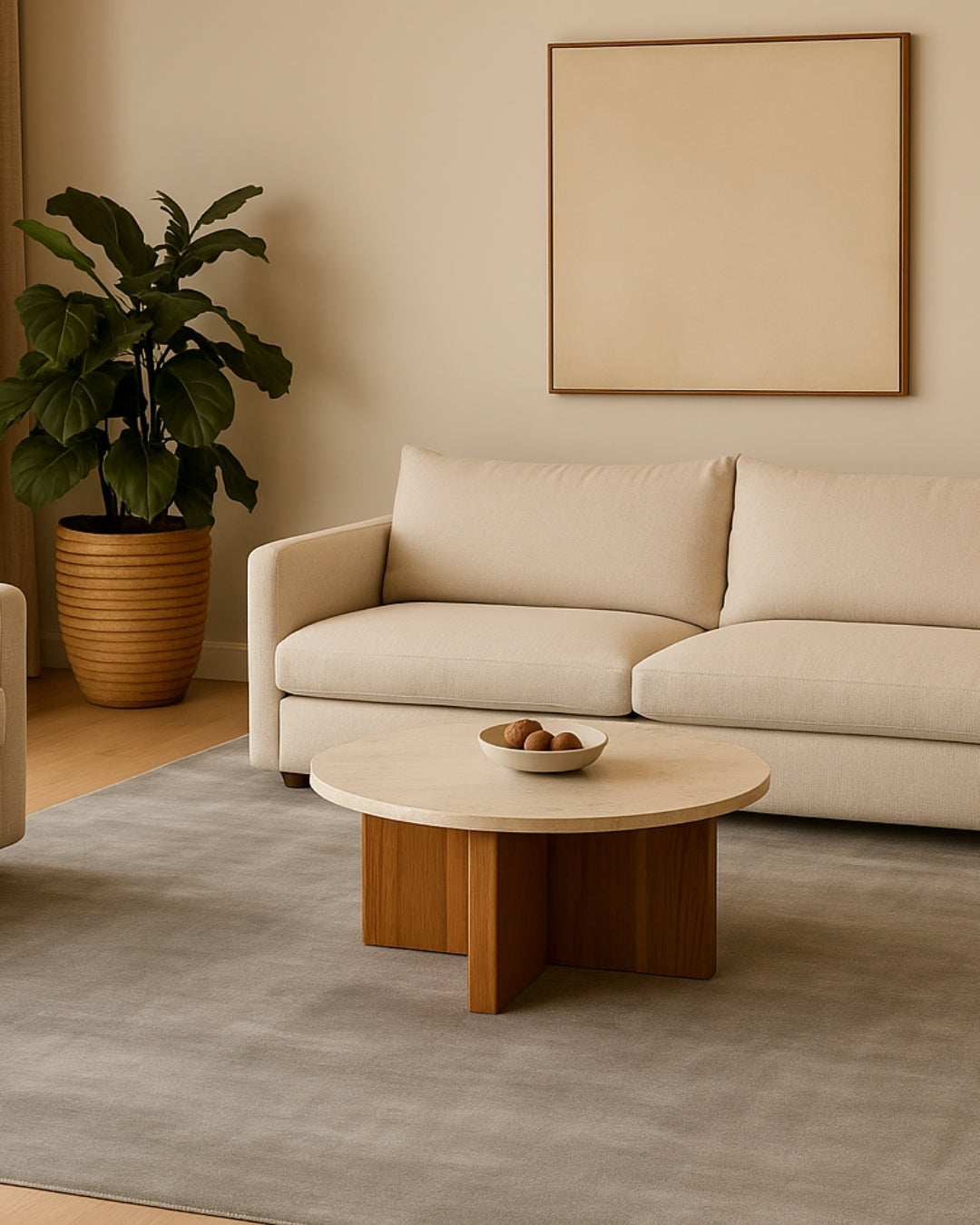 Solid Silk Rug / Gray