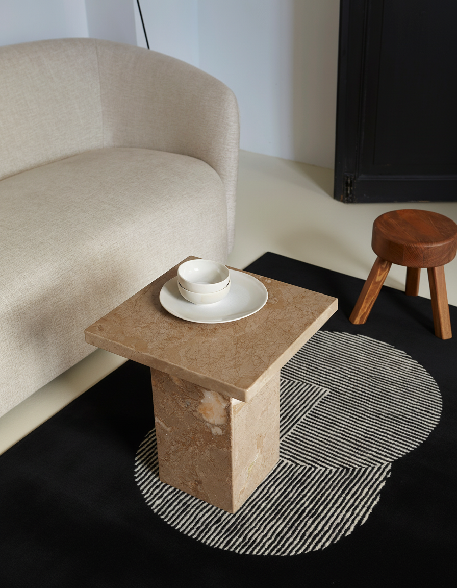 Clique Wool Rug / Pitch Black