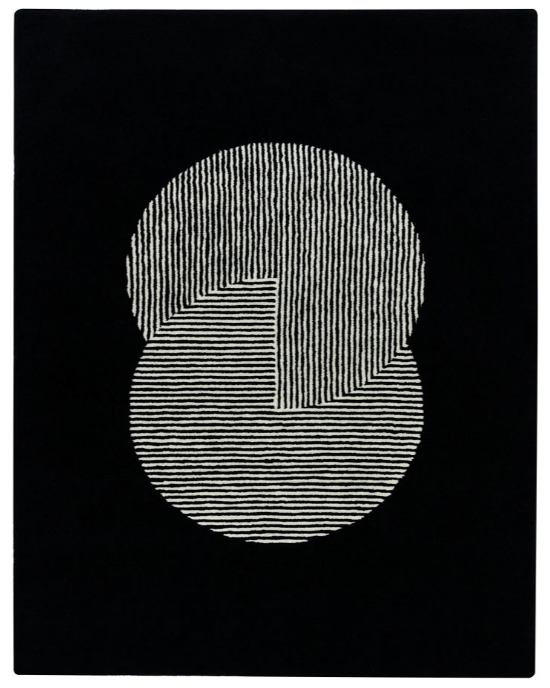 Clique Wool Rug / Pitch Black