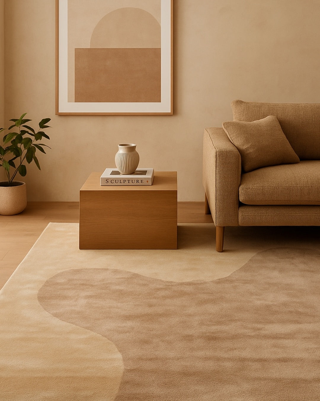 Nasai Silk Rug / Pastel Clay