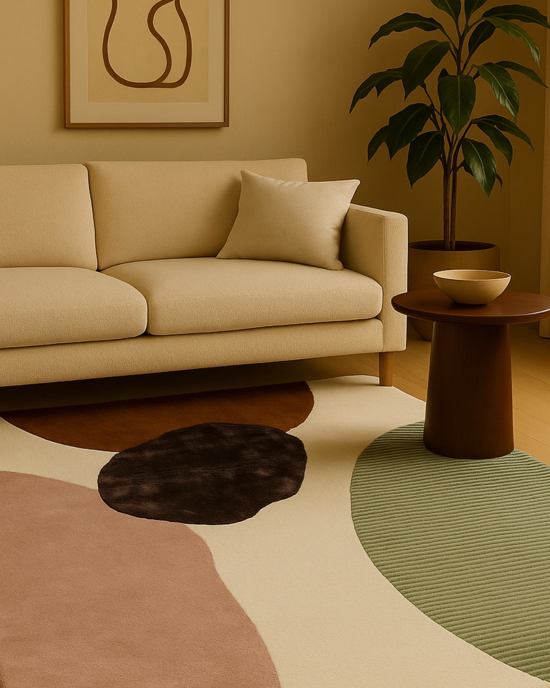 Profound Wool & Silk Rug / Ivory Sage