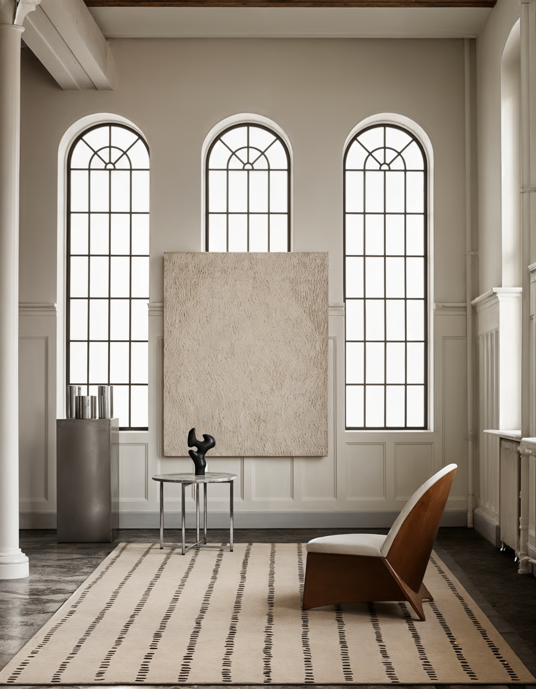 Greige Wool Rug