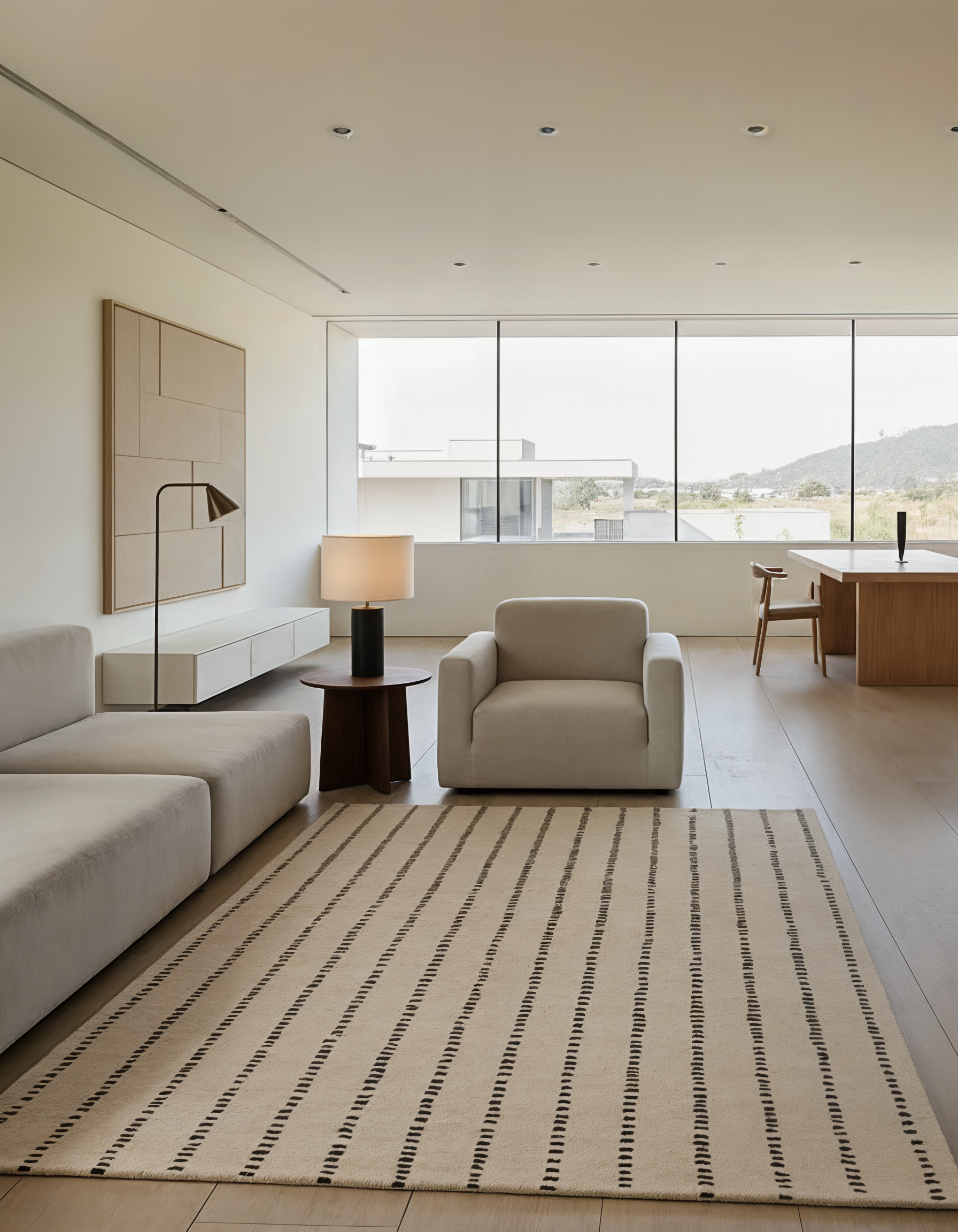 Greige Wool Rug