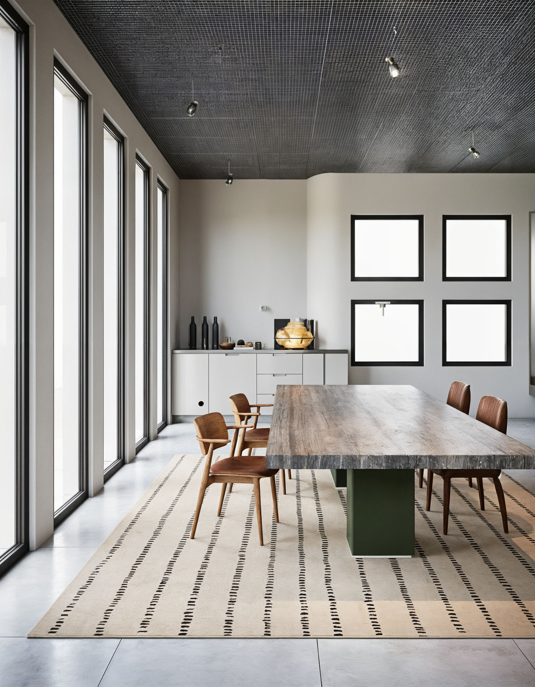 Greige Wool Rug