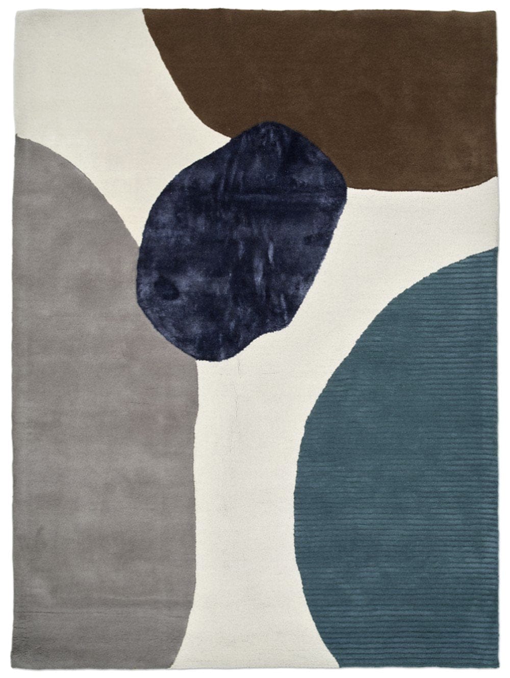 Profound Wool & Silk Rug / Ivory Teal