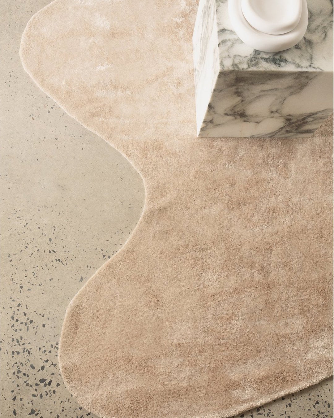 Abstract Silk Rug / Clay